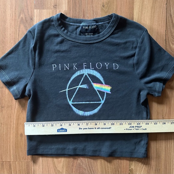 🌈 Pink Floyd cropped micro tee T-Shirt size small 🌈 - Picture 5 of 6